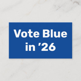 Tarjeta De Visita Voto azul en 2026