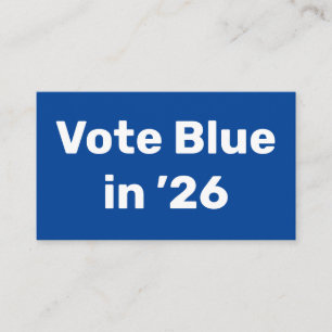 Tarjeta De Visita Voto azul en 2026