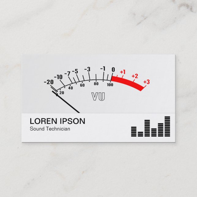 Tarjeta De Visita VU Meter 01 (Anverso)