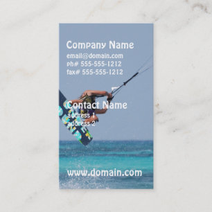 Tarjeta De Visita Vuelo Kitesurfer