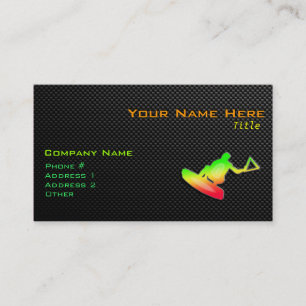 Tarjeta De Visita Wakeboarder liso