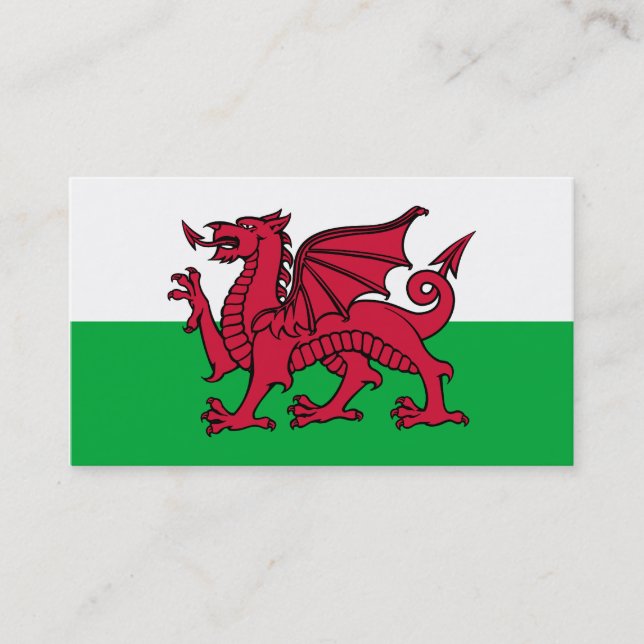Tarjeta De Visita Wales Dragon (Anverso)