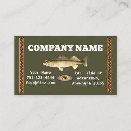 Tarjeta De Visita Walleye Business Card