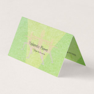 Tarjeta De Visita Warrior Pose Yoga