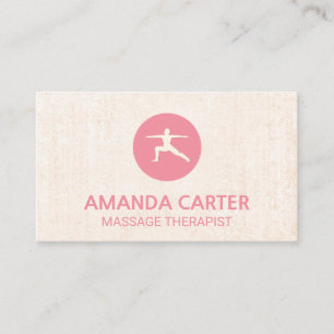 Tarjeta De Visita Warrior Pose Yoga