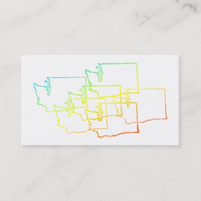 Tarjeta De Visita washington chill blur (Anverso)