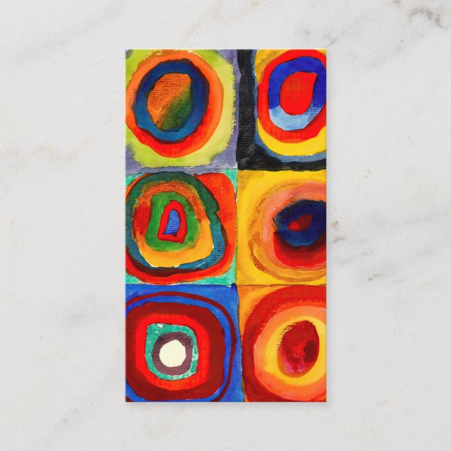 Tarjeta De Visita Wassily Kandinsky circles (Anverso)