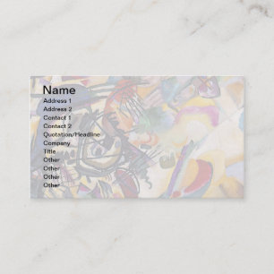 Tarjeta De Visita Wassily Kandinsky - Composición 7 Arte Resumen