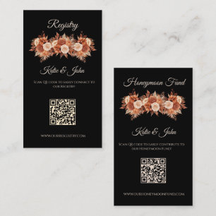 Tarjeta De Visita Watercolor Autumance Elegance- Registro Boda-