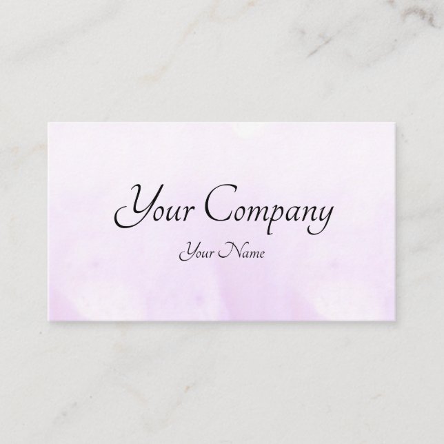 Tarjeta De Visita Watercolor de Rubor (Anverso)