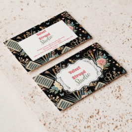 Tarjeta De Visita Watercolor Floral Lash Artist