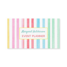 Watercolor Iris Stripe Feminine