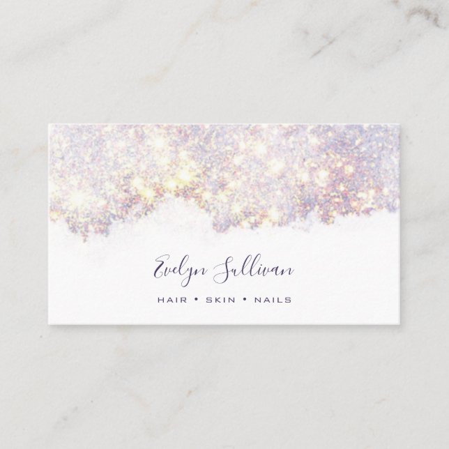 Tarjeta de visita Watercolor Shimmer (Anverso)