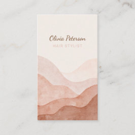 Tarjeta de visita Watercolor Terracotta