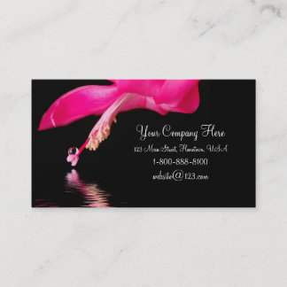 Tarjeta De Visita Waterdrop floral