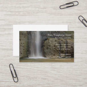 Tarjeta de visita Waterfall Nature