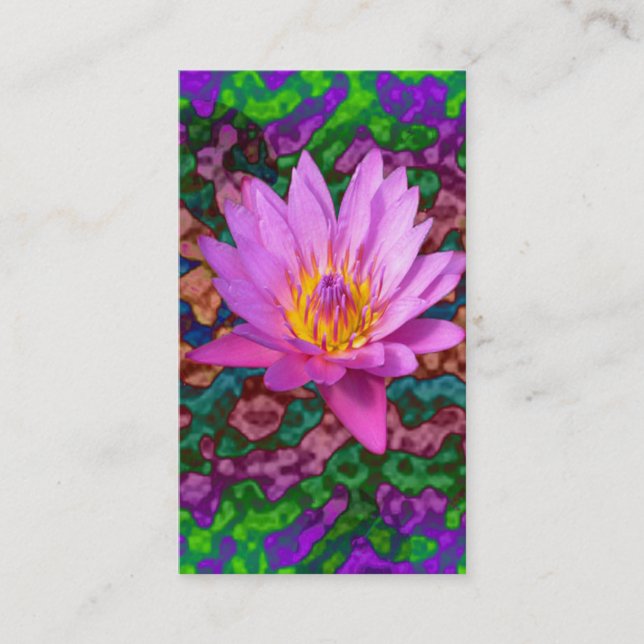 Tarjeta de visita Waterlily Flower (Anverso)