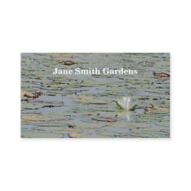 Tarjeta de visita Waterlily Pond Lake Flower I