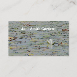 Tarjeta de visita Waterlily Pond Lake Flower I