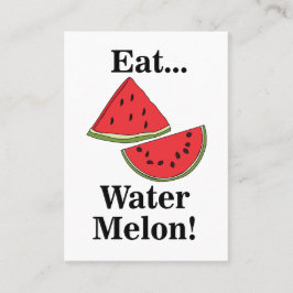 Tarjeta De Visita Watermelon Fruit Tropical Nutritionist