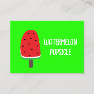 Tarjeta De Visita Watermelon Popsicle