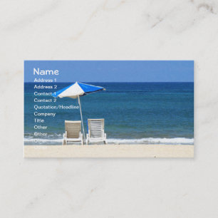 Tarjeta De Visita Wave Guay Beach Chairs Bella Artes