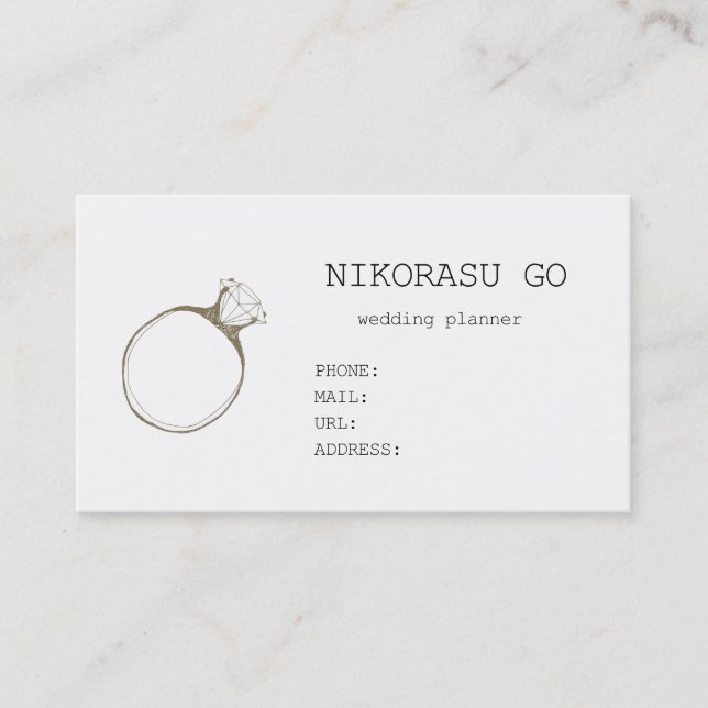 TARJETA DE VISITA WEDDING PLANNER (Anverso)