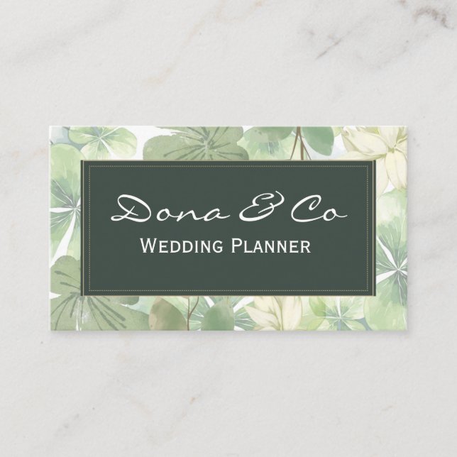 Tarjeta De Visita Wedding Planner (Anverso)