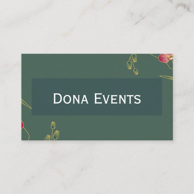 Tarjeta De Visita Wedding Planner Business Card  (Anverso)