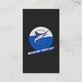 Tarjeta De Visita Weekend Forecast  100% Chance 