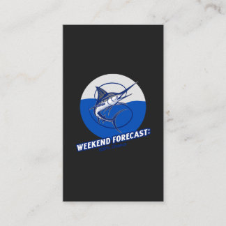 Tarjeta De Visita Weekend Forecast  100% Chance 