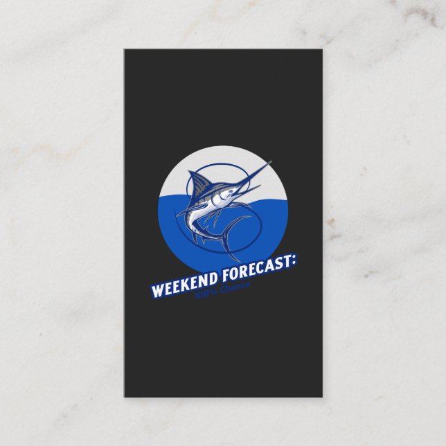 Tarjeta De Visita Weekend Forecast  100% Chance  (Anverso)