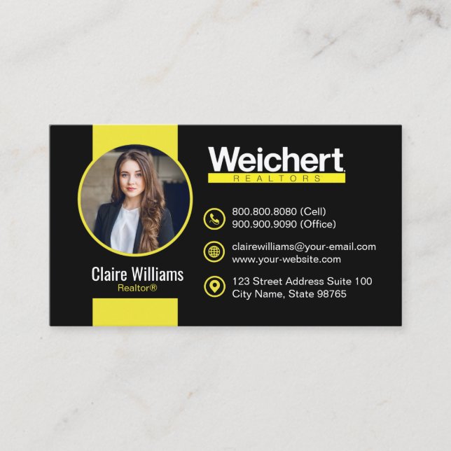 Tarjeta De Visita Weichert Realtors Awesome Business Card (Anverso)