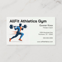 Tarjeta De Visita Weight Lifter Personal Trainer Fitness Coach