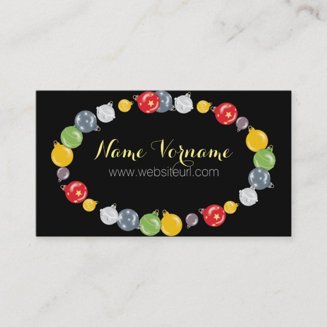 Tarjeta De Visita weihnachten (Anverso)