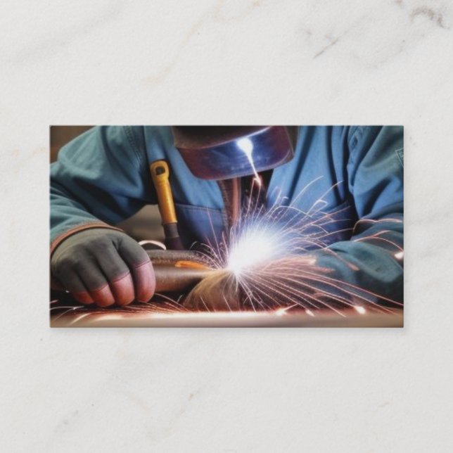 Tarjeta De Visita Welder Welding Business Card (Anverso)