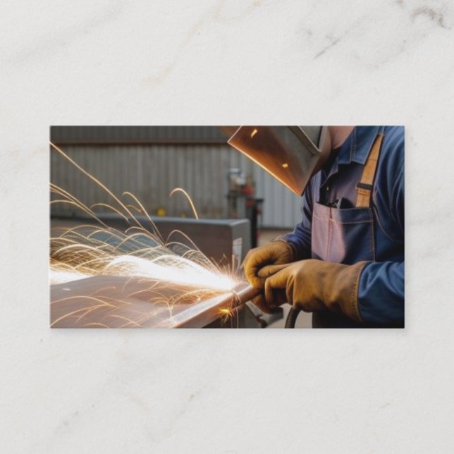 Tarjeta De Visita Welder Welding Business Card (Anverso)