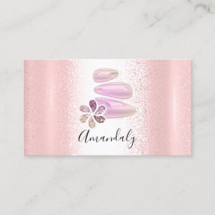 Tarjeta De Visita Wellness Spa Masaje Terapia Reflexología Rosa