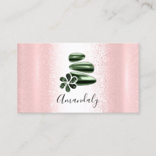 Tarjeta De Visita Wellness Spa Masaje Terapia Verde Reflexología