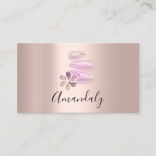 Tarjeta De Visita Wellness Spa Terapia Masaje Rosa Rosa