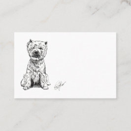 Tarjeta De Visita West Highland White Terrier. "Westy"