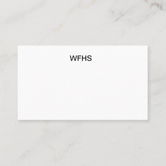 TARJETA DE VISITA WFHS (Anverso)
