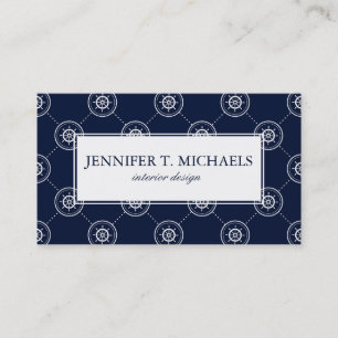 Tarjeta De Visita Wheel Pattern de capitanes