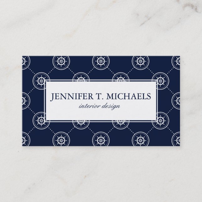 Tarjeta De Visita Wheel Pattern de capitanes (Anverso)