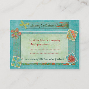 Tarjeta De Visita Whimsey Colectivos Para Negocios Web
