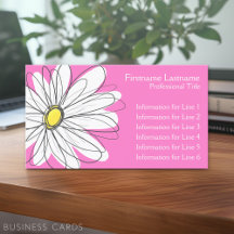 Whimsical Daisy - rosa