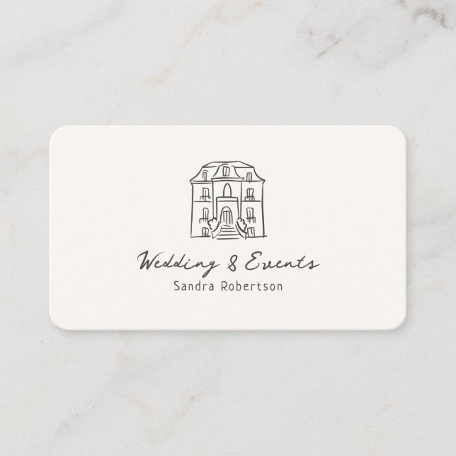 Tarjeta De Visita Whimsical, dibujado a mano, ilustrativo (Anverso)