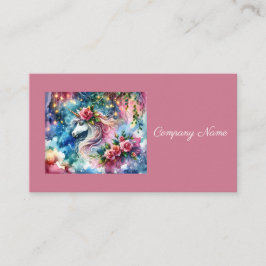 Tarjeta De Visita Whimsical Fantasy Unicorn