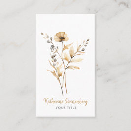 Tarjeta De Visita Whimsical Floral Bloom