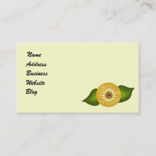 Tarjeta De Visita Whimsical Yellow Daisy